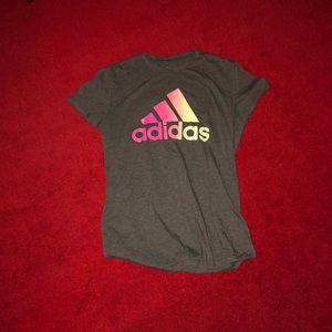 Gray Adidas T Shirt